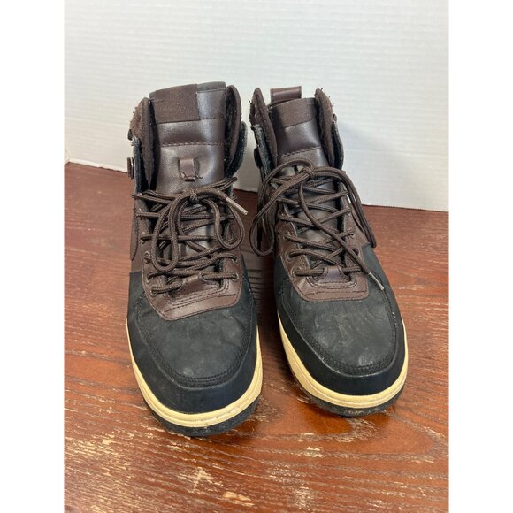 Nike Air Brown/Black High-Top Duck Boots US 9.5 - Picture 2 of 6